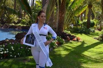 Yanira López, Primera Dama del Carnaval de Maspalomas 2109, también es de Telde (Foto Antonio Alí/Francisco Javier Santana y TA)